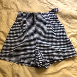 vintage high waisted polo sport plaid shorts